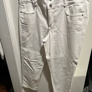 New washed once Vintage America White jeans.